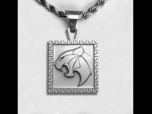 Tiger Pendant 3D Print Model