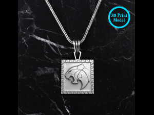 Tiger Pendant 3D Принт Модель