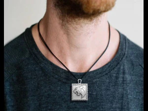 Tiger Pendant 3D Print Model