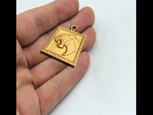 Tiger Pendant 3D Print Model
