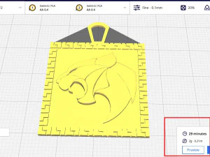 Tiger Pendant 3D Print Model