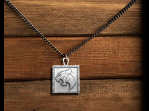 Tiger Pendant 3D Print Model
