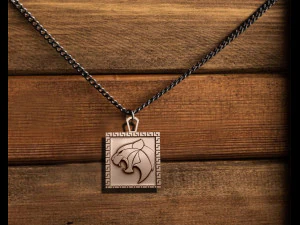 Tiger Pendant 3D Print Model