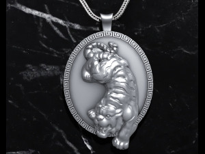 Tiger Pendant M3 Modello di stampa 3D