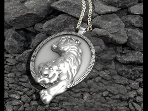 Tiger Pendant M3 Modello di stampa 3D