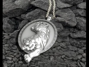 Tiger Pendant M3 3D Print Model