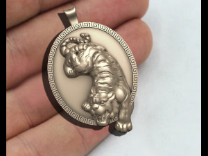 Tiger Pendant M3 Modello di stampa 3D