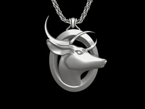 Dear Pendant 3D Print Model