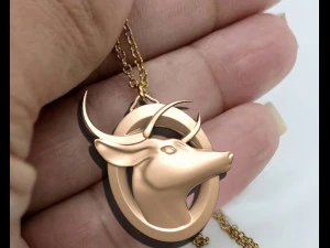 Dear Pendant 3D Print Model