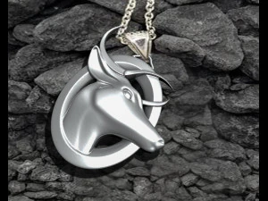 Dear Pendant 3D Print Model