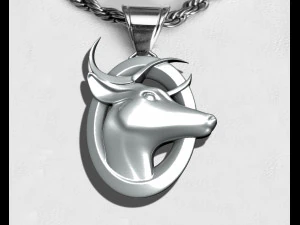 Dear Pendant 3D Print Model