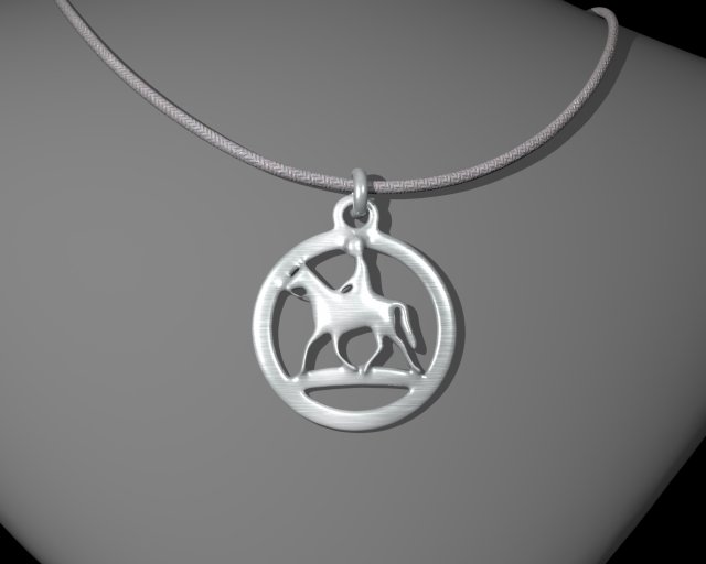 HORSE STL JEWELRY PENDANT Modelo de Impressão 3D .c4d .max .obj .3ds .fbx .stl .blend 