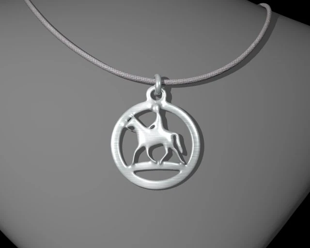 HORSE STL JEWELRY PENDANT 3D Print Model .c4d .max .obj .3ds .fbx .stl .blend 