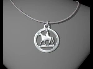 ホース STL ジュエリー ペンダント 3Dプリントモデル