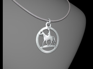 HORSE STL JEWELRY PENDANT Modelo de Impressão 3D