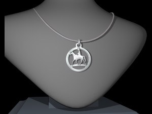 HORSE STL JEWELRY PENDANT Modelo de Impressão 3D
