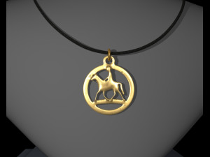 HORSE STL JEWELRY PENDANT Modelo de Impressão 3D