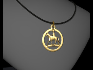 HORSE STL JEWELRY PENDANT Modelo de Impressão 3D