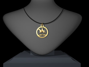 HORSE STL JEWELRY PENDANT Modelo de Impressão 3D