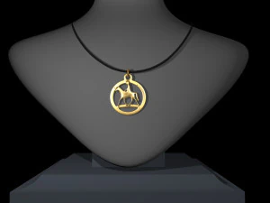 HORSE STL JEWELRY PENDANT 3D Print Model