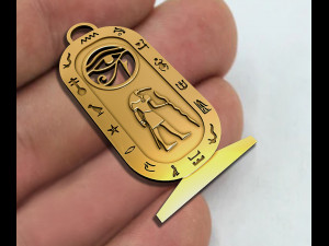 CARTOUCH EYE HORUS PENDANT 3D प्रिंट मॉडल