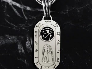 CARTOUCH EYE HORUS PENDANT 3D Print Model