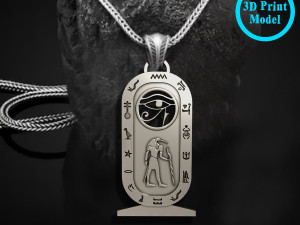 CARTOUCH EYE HORUS PENDANT 3D Принт Модель
