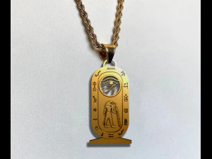 CARTOUCH EYE HORUS PENDANT 3D Print Model