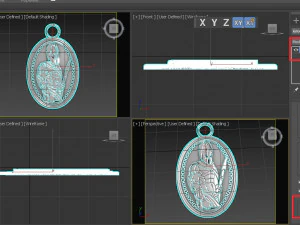 WARRIOR MAN ANCIENT PENDANT 3D Print Model