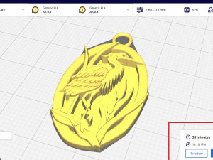 EGRET BIRD PENDANT Modello di stampa 3D