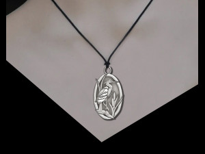 EGRET BIRD PENDANT Modello di stampa 3D