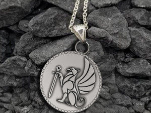 Griffin Hawk Lion Ancient Pendant 3Dプリントモデル