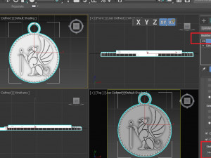 Griffin Hawk Lion Ancient Pendant 3Dプリントモデル