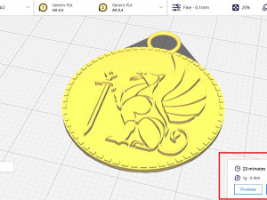 Griffin Hawk Lion Ancient Pendant 3Dプリントモデル