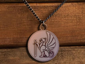 Griffin Hawk Lion Ancient Pendant 3Dプリントモデル