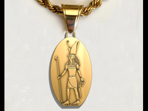 Anubis king Pendant Egypt Pharaonic Art 3D Print Model