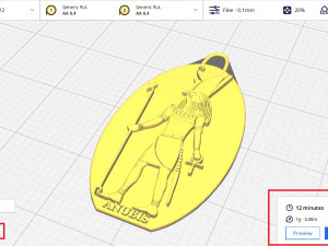 Anubis king Pendant Egypt Pharaonic Art 3D Print Model