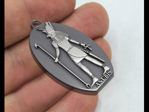 Anubis king Pendant Egypt Pharaonic Art 3D Print Model
