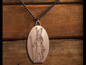 Anubis king Pendant Egypt Pharaonic Art 3D Print Model