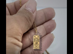 Kartuş Kolye Kolye Firavun Yazıtları Mısır 3D Baskı Modeli