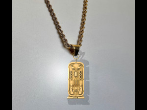 Kartuş Kolye Kolye Firavun Yazıtları Mısır 3D Baskı Modeli