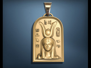 ISIS EGYPTIAN QUEEN ANCIENT PENDANT 3D प्रिंट मॉडल