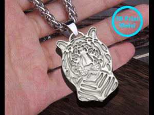 LION PENDANT 3Dプリントモデル