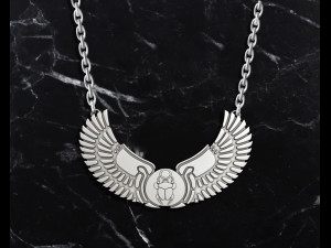 SCARAB NECKLACE- SCARAB BRACELET ANCIENT PHARAONIC INSCRIPTIONS EGYPT Model do druku 3D