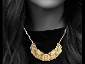 SCARAB NECKLACE- SCARAB BRACELET ANCIENT PHARAONIC INSCRIPTIONS EGYPT Model do druku 3D