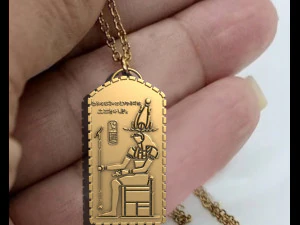 고대 이집트 왕 호루스 펜던트 3D 프린트 모델 3D 프린트 모델