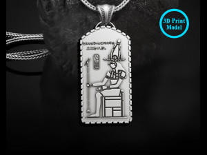 ANCIENT EGYPTIAN KING HORUS PENDANT 3D print model 3D Baskı Modeli