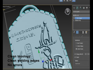 ANCIENT EGYPTIAN KING HORUS PENDANT 3D print model 3D Baskı Modeli