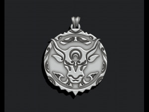 Buffalo Pendant Modelo de impresión 3D