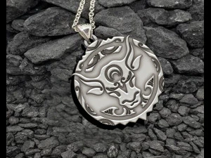 Buffalo Pendant 3D Print Model